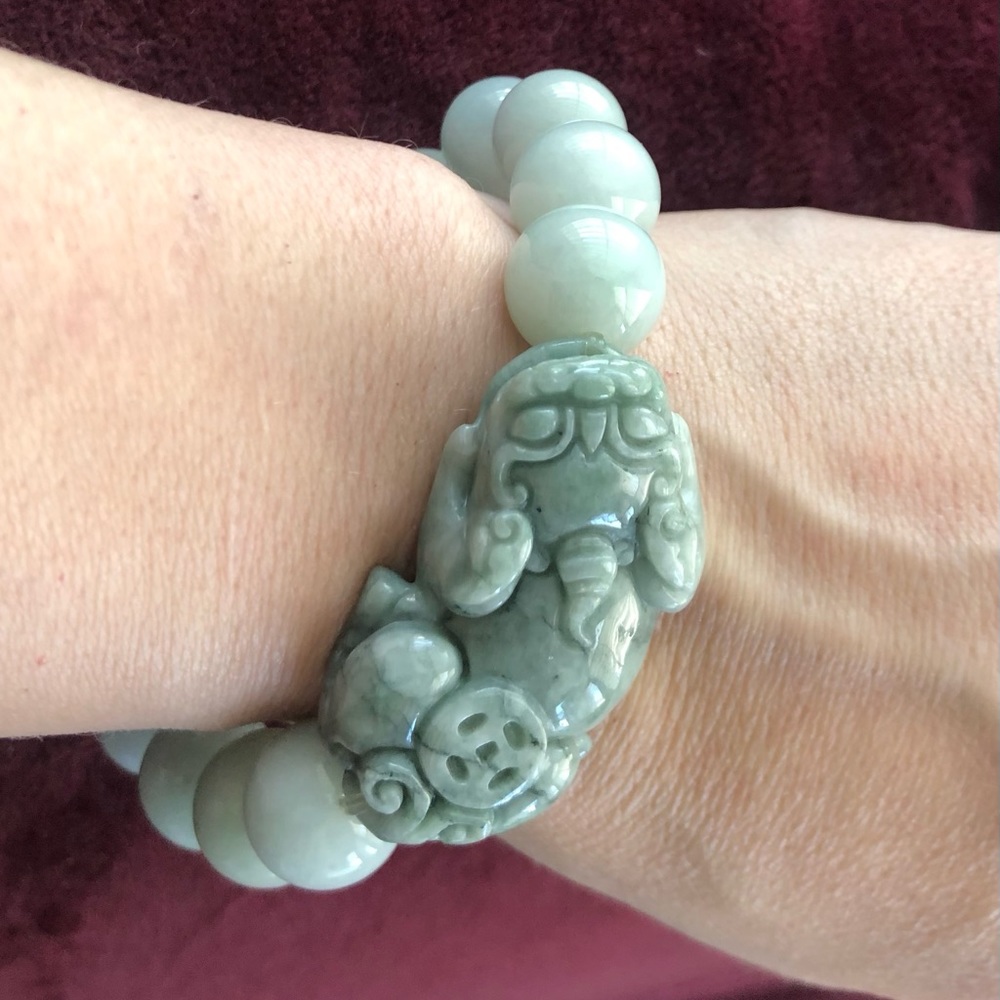 Jade Pixiu Bracelet Luck Charm for Good Fortune and Money